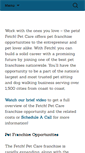 Mobile Screenshot of petfranchisingopportunities.com
